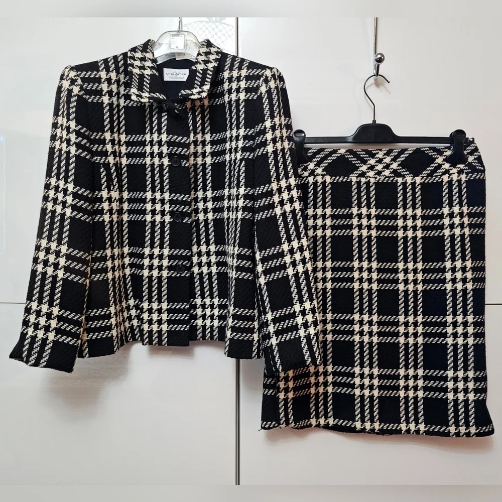 Timeless 90s Vintage Villager Plaid Jacket & Skirt Set from Mom’s Closet - Picture 2 of 14
